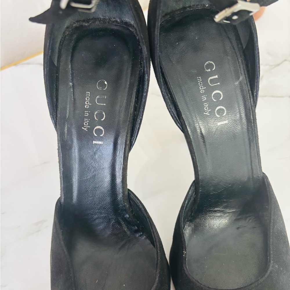 Gucci Black Suede Pumps - Picture 4 of 9